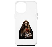 Carcasa para iPhone 12 Pro MAX Santa Muerte Oscuro Folk Santo Primer Plano Arte
