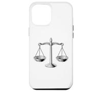 Carcasa para iPhone 12 Pro MAX Scales of Justice Libra Star Sign Legal Gift Abogado Juez