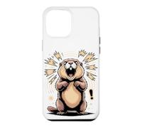 Carcasa para iPhone 12 Pro MAX Screaming Marmot Groundhog Meme Wildlife