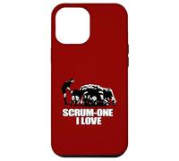 Carcasa para iPhone 12 Pro MAX Scrum One I Love Rugby Romance Moderno
