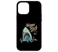 Carcasa para iPhone 12 Pro MAX Shark Waves Back Ocean Surfing Playa Verano Divertido