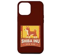 Carcasa para iPhone 12 Pro MAX Shiba Inu Dog Dad Fun Colorido Retro