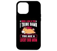 Carcasa para iPhone 12 Pro MAX Shiba Inu You Are A Lucky Dog Mom Funny Puppy Dogs Lovers