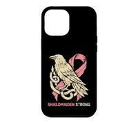Carcasa para iPhone 12 Pro MAX Shieldmaiden Strong Norse Raven - Concientización sobre el cáncer de Mama