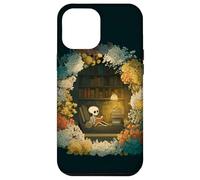 Carcasa para iPhone 12 Pro MAX Skeleton Reading Nook Floral Librarian Bookshelf Cozy Flower