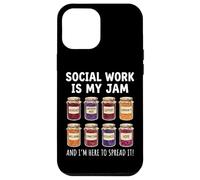 Carcasa para iPhone 12 Pro MAX Social Work Is My Jam and I'm Here To Spread It