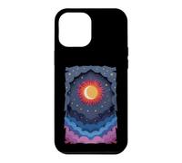 Carcasa para iPhone 12 Pro MAX Sol Luna Estrellas Noche Nubes Suave Celestial Cosmos Cielo