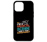 Carcasa para iPhone 12 Pro MAX Soy un escriba médico ¿Cuál es tu Superpoder médico Scribers