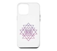 Carcasa para iPhone 12 Pro MAX Sri Yantra Tantra Hindú Flor de la Vida