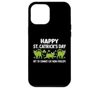 Carcasa para iPhone 12 Pro MAX St Patricks Cat Mom Off to Commit Irish Foolery St Catrick
