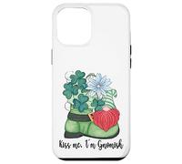 Carcasa para iPhone 12 Pro MAX St. Patricks Day GNOME and Shamrock Decor For Women Kiss Me