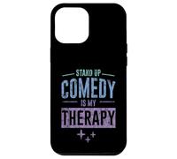Carcasa para iPhone 12 Pro MAX Stand Up Comedy Is My Therapy Artista Comediante -