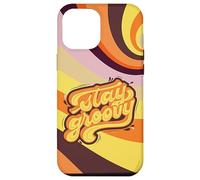 Carcasa para iPhone 12 Pro MAX Stay Groovy Retro 70s Swirl Arte estético