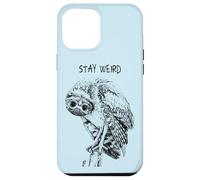 Carcasa para iPhone 12 Pro MAX Stay Weird Owl: Divertido Diseño de Pájaro Búho con Aspecto