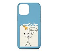 Carcasa para iPhone 12 Pro MAX Stick Figure Under A Tack Funny Stick Hombre Oficina Regalo