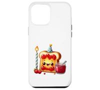 Carcasa para iPhone 12 Pro MAX Sudadera con Comida para Celebrar la Fiesta Kawaii Toast Jam