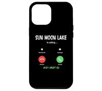 Carcasa para iPhone 12 Pro MAX Sun Moon Lake está Llamando y Debo IR a Taiwán Viajando