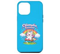 Carcasa para iPhone 12 Pro MAX Superviviente de clamidia, Divertido Unicornio humorístico para Adultos