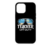 Carcasa para iPhone 12 Pro MAX Teacher Off Duty Gafas de Sol Palm Tree Beach Sunset