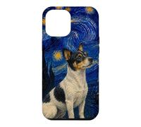 Carcasa para iPhone 12 Pro MAX Teddy Roosevelt Terrier Perro Van Gogh Noche Estrellada