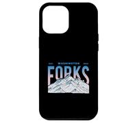Carcasa para iPhone 12 Pro MAX Tenedores Washington Mountain Senderismo Vintage Viajes al Aire Libre