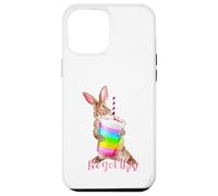 Carcasa para iPhone 12 Pro MAX Tengo Esta Linda Bebida de batido con Forma de arcoíris con Forma de Conejito Que es motivadora
