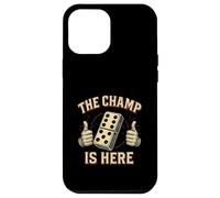 Carcasa para iPhone 12 Pro MAX The Champ Is Here Dominó King Domino Player Tile Lover