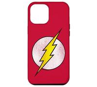 Carcasa para iPhone 12 Pro MAX The Flash Logo Distressed White & Yellow