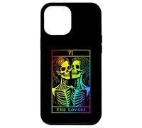 Carcasa para iPhone 12 Pro MAX The Lovers Tarot Card Oculto Goth Lesbianas Esqueleto Halloween
