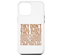 Carcasa para iPhone 12 Pro MAX They Didn'T Steal Slaves Black History Month Melanin Queen