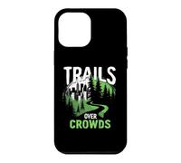 Carcasa para iPhone 12 Pro MAX Trails Over Crowds Senderismo Lento Naturaleza Calma