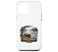 Carcasa para iPhone 12 Pro MAX Tranquilo Lakeside Angler Amanecer Escape Wilderness