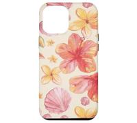 Carcasa para iPhone 12 Pro MAX Tropical Hibiscus Seashells Summer Floral Pattern