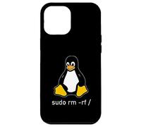 Carcasa para iPhone 12 Pro MAX Tux Linux Penguin - sudo RM -RF/computadoras informáticas