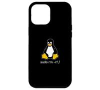 Carcasa para iPhone 12 Pro MAX Tux Linux Penguin - sudo RM -RF/computadoras informáticas