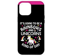 Carcasa para iPhone 12 Pro MAX Unicorn Girls Funny It's Going to be a Rainbows and Unicorns