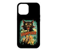 Carcasa para iPhone 12 Pro MAX Vampurr Return | Funny Cat Vampire Horror B-Movie de los 80