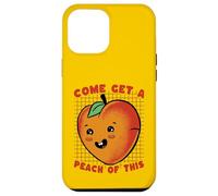 Carcasa para iPhone 12 Pro MAX Ven a Obtener melocotón de Este Divertido Juego de Palabras de Frutas Kawaii