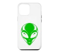 Carcasa para iPhone 12 Pro MAX Verde Alien Face UFO Extraterrestre Alien Head Niños Niños