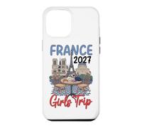 Carcasa para iPhone 12 Pro MAX Viaje Chicas Francia 2027 Torre Eiffel París
