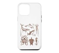 Carcasa para iPhone 12 Pro MAX Vida Marina Criaturas oceánicas Historia Natural