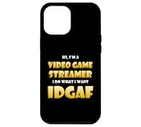 Carcasa para iPhone 12 Pro MAX Video Game Streamer Idgaf Costume Gaming IRL Streaming Games