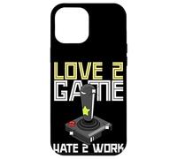 Carcasa para iPhone 12 Pro MAX Vieja Escuela Adulto Gamer Amor 2 Juego Odio 2 Trabajo