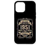 Carcasa para iPhone 12 Pro MAX Vintage 1951 75yr 75th Birthday Gifts for Men 75 Years Old