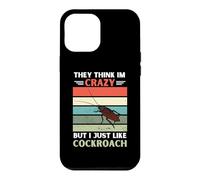 Carcasa para iPhone 12 Pro MAX Vintage Ellos piensan Que Estoy Loco Pero me Gusta el Amante de Las cucarachas