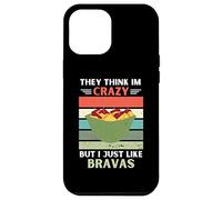 Carcasa para iPhone 12 Pro MAX Vintage Piensan Que Estoy Loco Pero Me Gusta Bravas Lover
