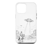Carcasa para iPhone 12 Pro MAX Vintage UFO Cowboy Western Desert Space