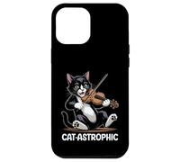 Carcasa para iPhone 12 Pro MAX Violín Gato Música Clásica Violinista Gatito Violinista