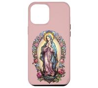 Carcasa para iPhone 12 Pro MAX Virgin Mary Blessed Christian Women Mexican Religious Art