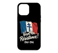 Carcasa para iPhone 12 Pro MAX Vive la Résistance! Francia Libre 1940-1944 Letras Blancas